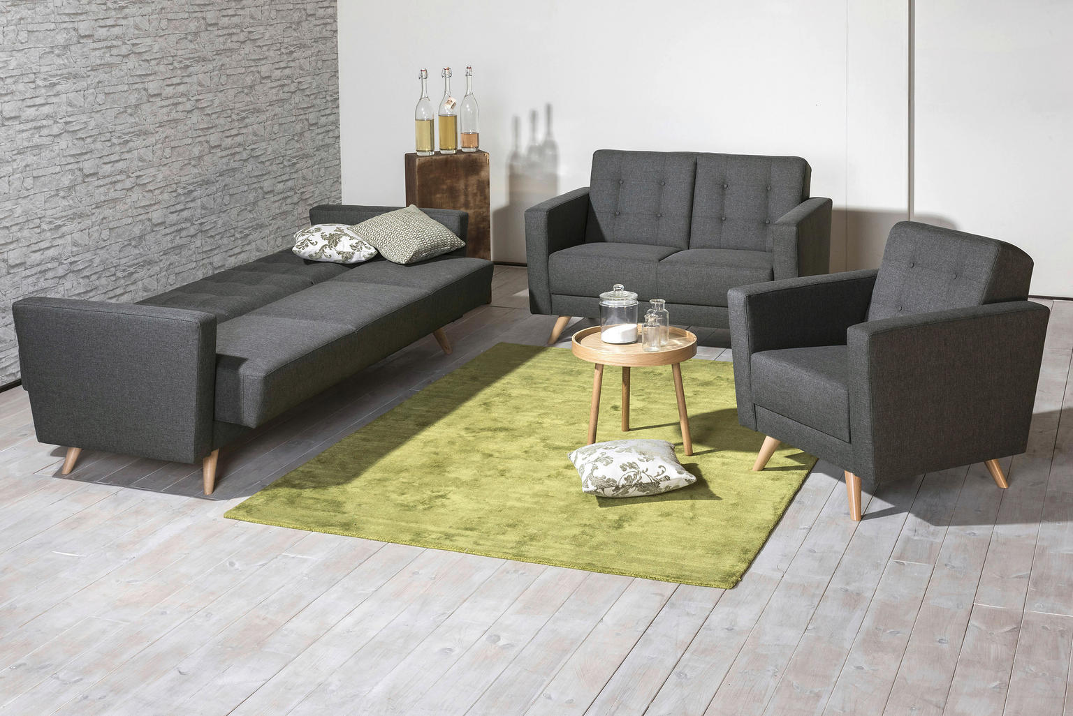 SESSEL Flachgewebe Anthrazit - Einrichtungsbeispiel