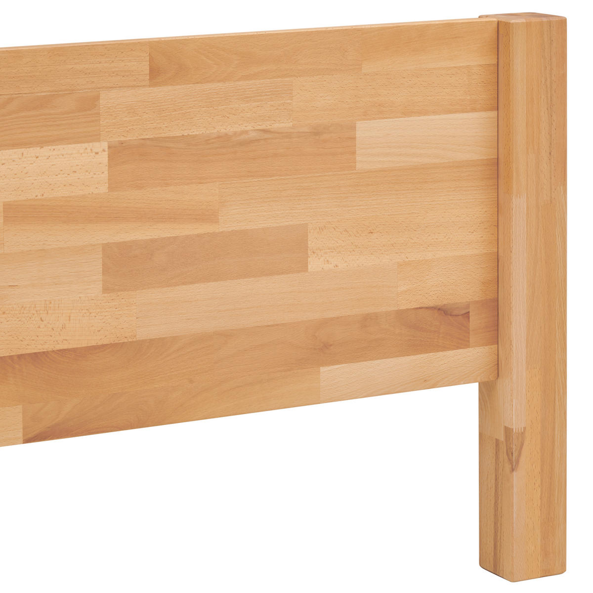 BETT 90/200 cm  in Kernbuche  - Kernbuche, Natur, Holz (90/200cm) - MID.YOU