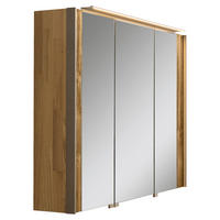 SPIEGELSCHRANK 102/76,8/20,8 cm  - Titanfarben/Erlefarben, Natur, Glas/Holz (102/76,8/20,8cm) - Musterring