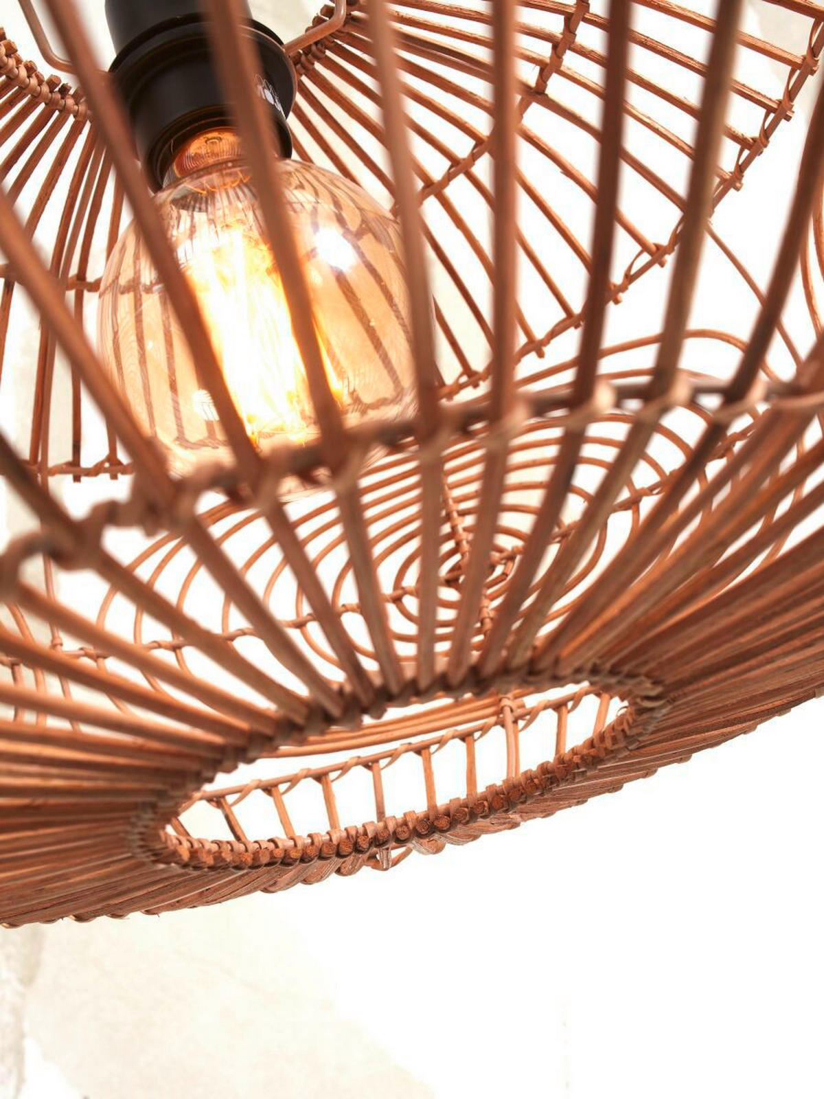 DECKENLEUCHTE GOOD&MOJO  48/30 cm   - Naturfarben, Trend (48/30cm) - Good & Mojo