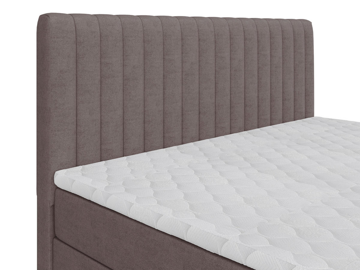 BOXBETT 160/200 cm  in Braun  - Schwarz/Braun, Basics, Kunststoff/Textil (160/200cm) - Carryhome