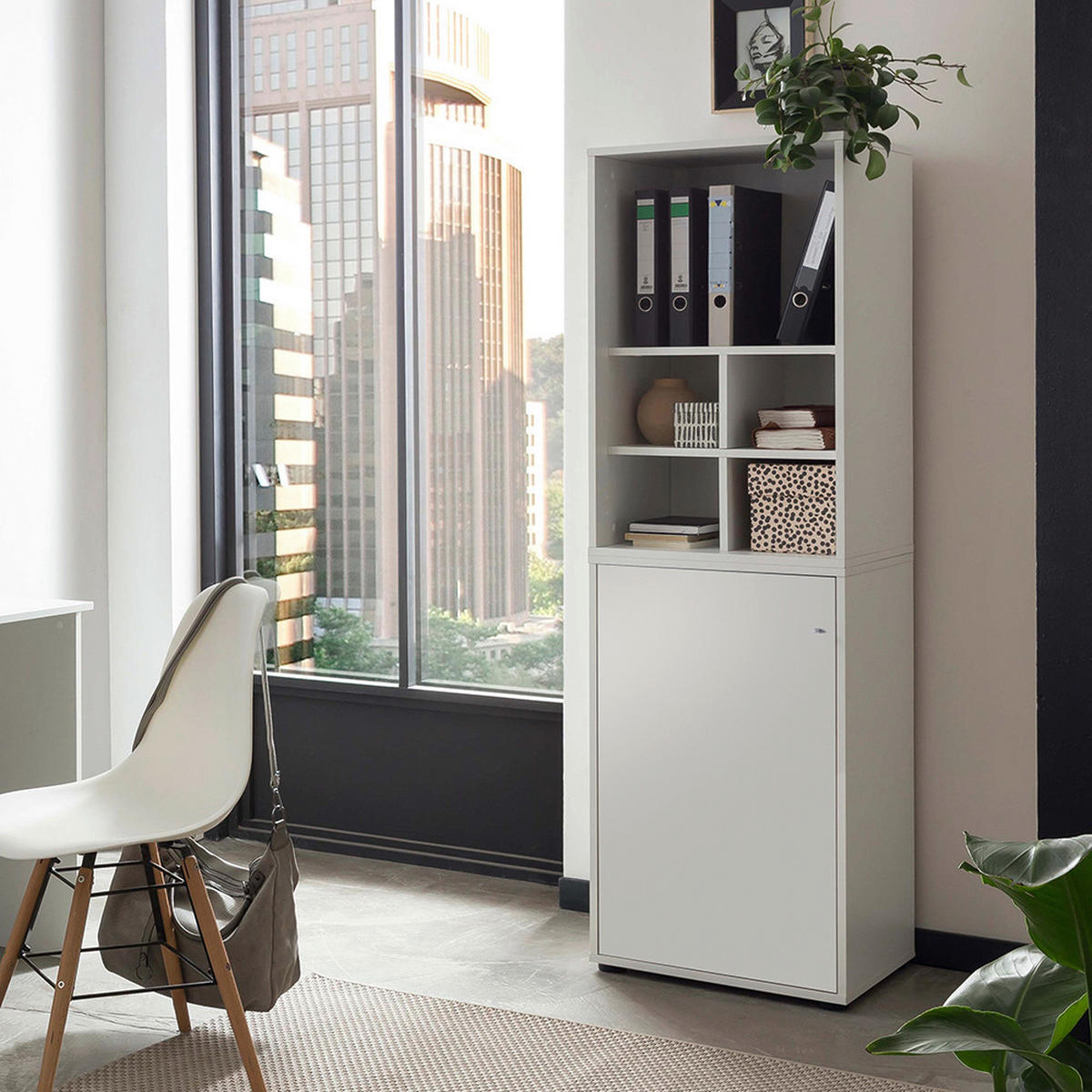 AKTENSCHRANK Weiß  - Weiß, MODERN, Holzwerkstoff (50,9/165,2/41cm) - MID.YOU