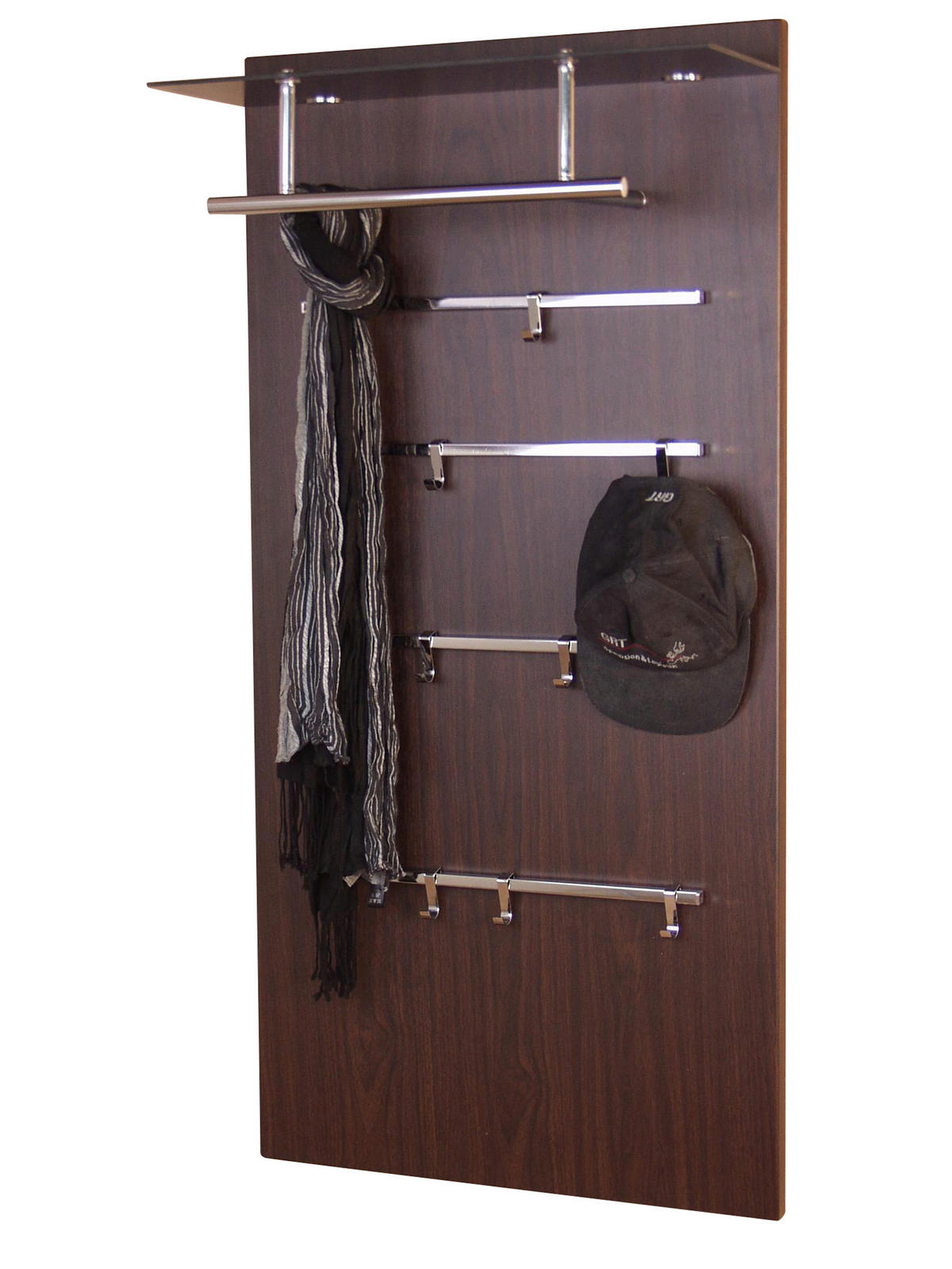 GARDEROBENPANEEL  in  - Braun, Design, Glas/Holzwerkstoff (26/60/120cm) - MID.YOU