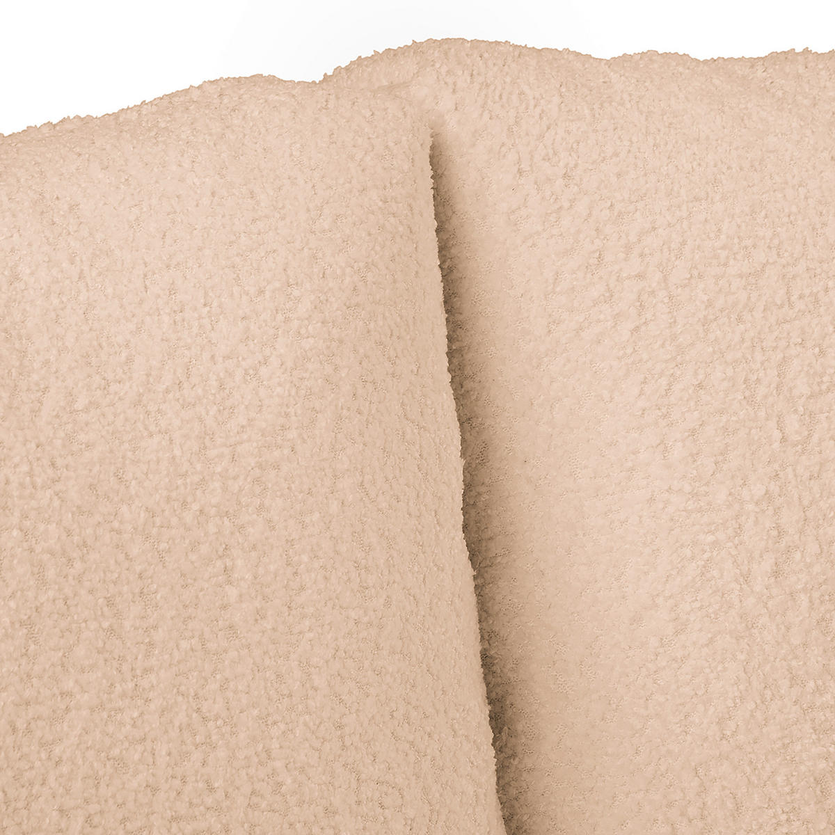ECKSOFA Ariella Beige Bouclé  - Beige/Naturfarben, Design, Holz/Textil (231/161cm) - Livetastic