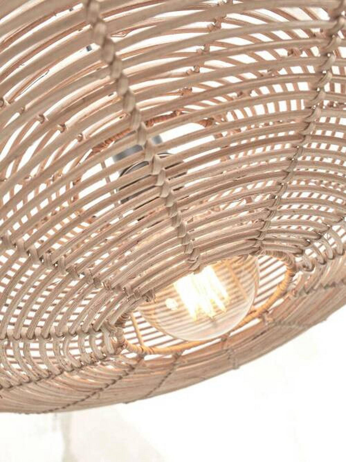 TAKLAMPA GOOD&MOJO 40/40/10 cm  - naturfärgad, Trend, trä (40/40/10cm) - Good & Mojo