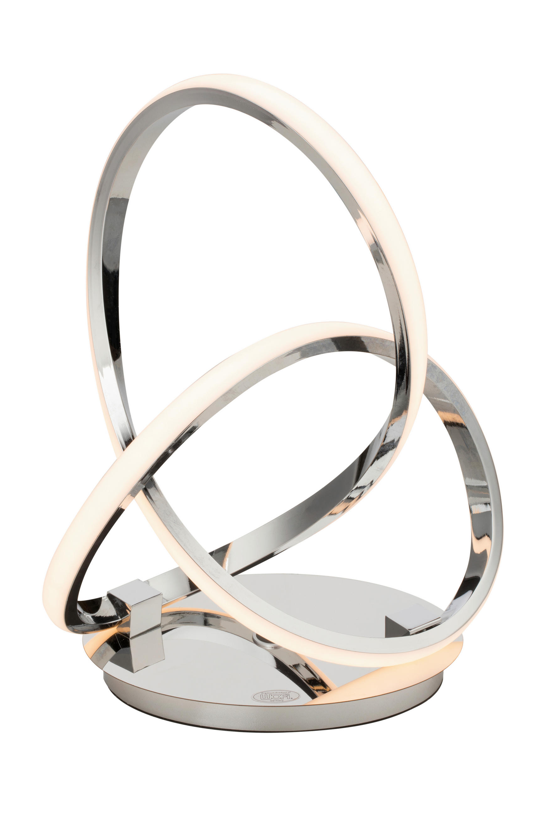LED-TISCHLEUCHTE 24/33/14 cm   - Chromfarben, Design, Kunststoff/Metall (24/33/14cm) - Dieter Knoll