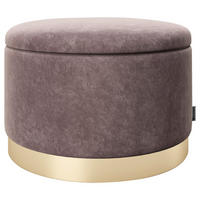 HOCKER PLAYBOY Samt Rosa  - Rosa, LIFESTYLE, Textil (55/35/55cm) - Playboy