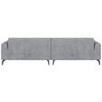 BIGSOFA  in Chenille Grau  - Hellbraun/Schwarz, MODERN, Textil/Metall (300/80/190cm) - Carryhome