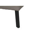 ECKSOFA Graubraun Feincord  - Graubraun/Schwarz, Design, Textil/Metall (205/280cm) - Xora