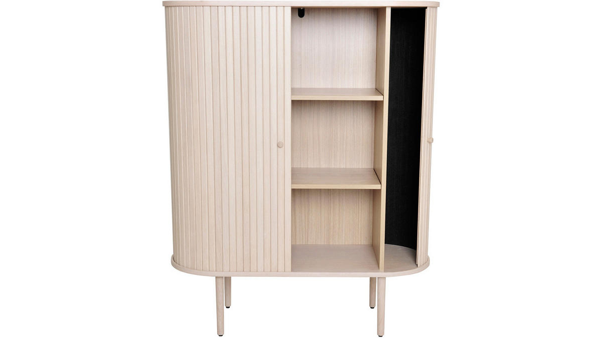 SIDEBOARD 100/123/40 cm  - vit/ekfärgad, Design, trä (100/123/40cm) - Best Price