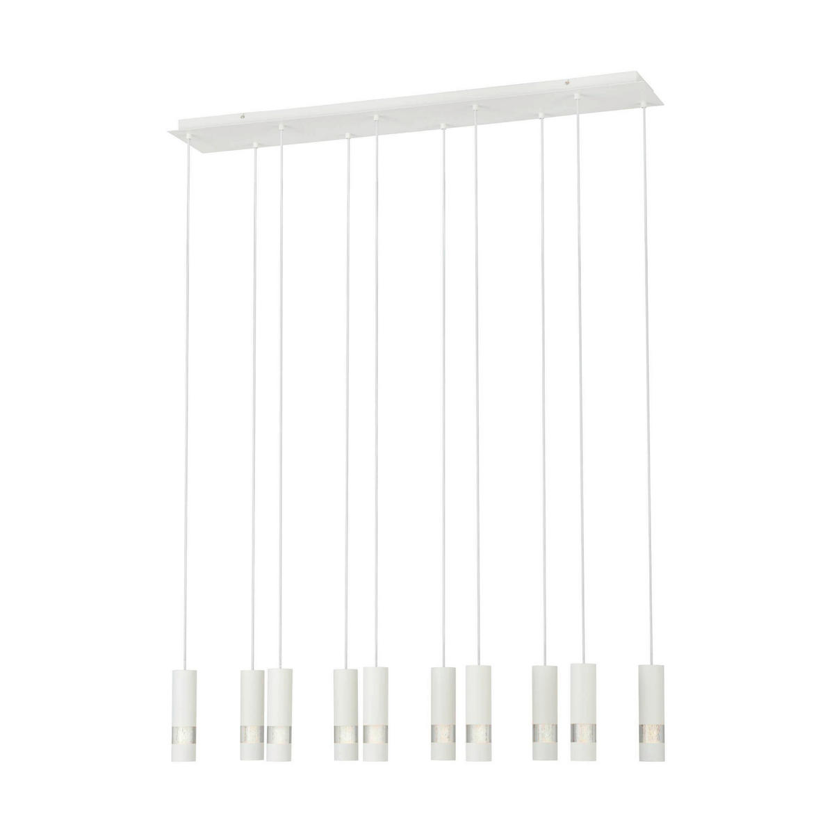 HÄNGELEUCHTE 117/20/150 cm  - Weiß, Design, Kunststoff/Metall (117/20/150cm) - Eglo