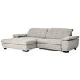 ECKSOFA  in Webstoff Beige  180/265 cm  - Beige/Schwarz, Design, Textil/Metall (180/265cm) - Carryhome