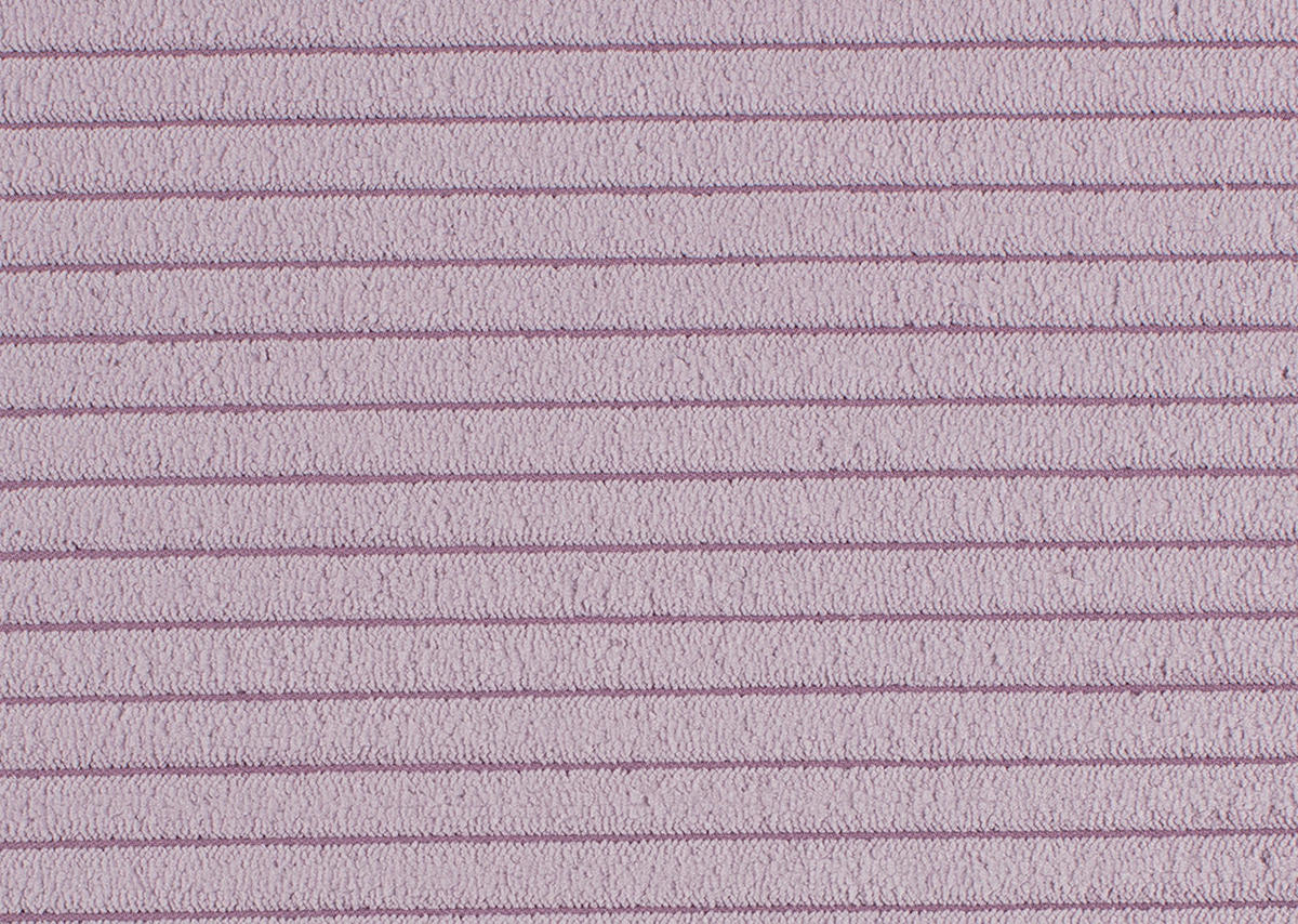 ECKSOFA Lila Cord  - Lila/Schwarz, KONVENTIONELL, Textil/Metall (280/173cm) - Hom`in