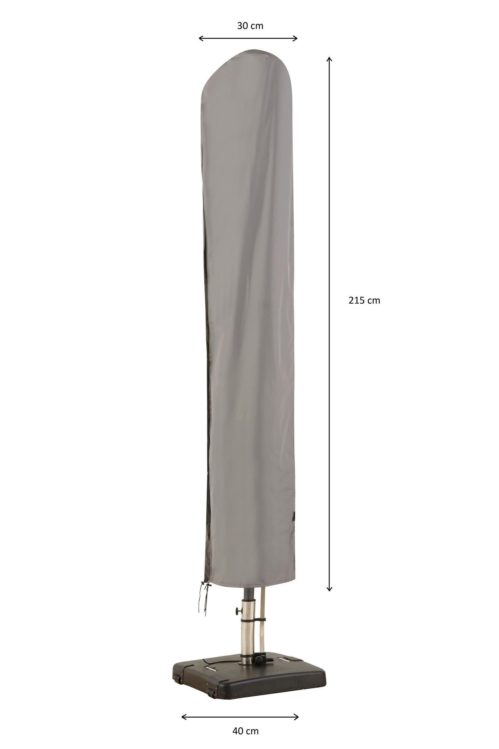 SCHUTZHÜLLE  - Grau, Basics, Kunststoff (40/215cm)