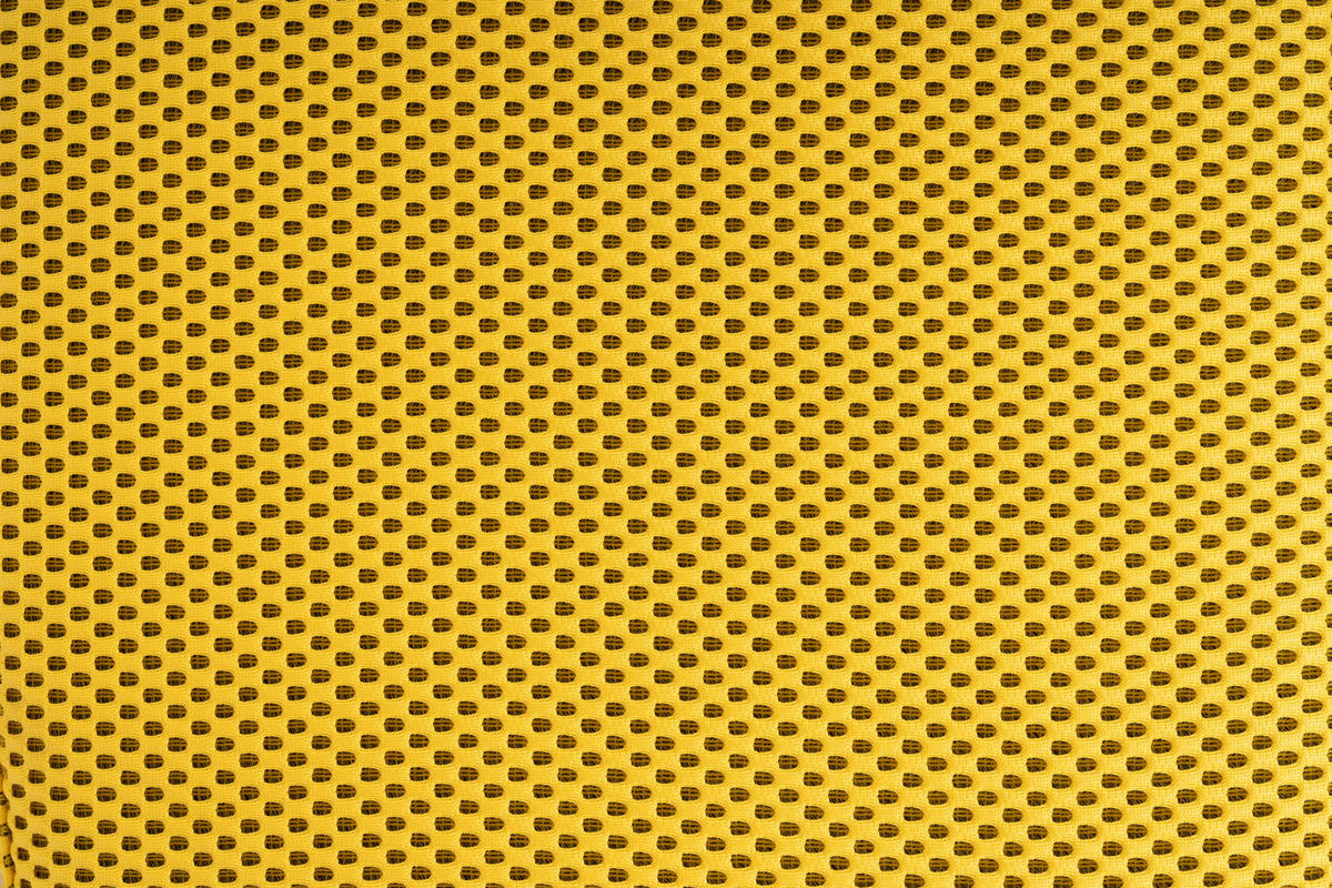 HOCKERBANK in Metall, Textil Gelb, Schwarz  - Gelb/Schwarz, Design, Textil/Metall (95/36/43cm)