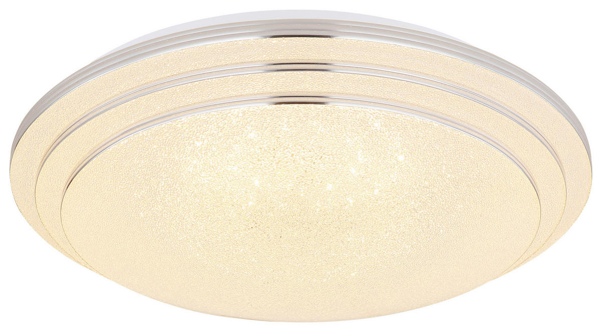 STROPNA LED-SVETILKA   //2700-6500 K/230 V/ - bela/opal, Basics, kovina/umetna masa (40/9,5cm) - Globo