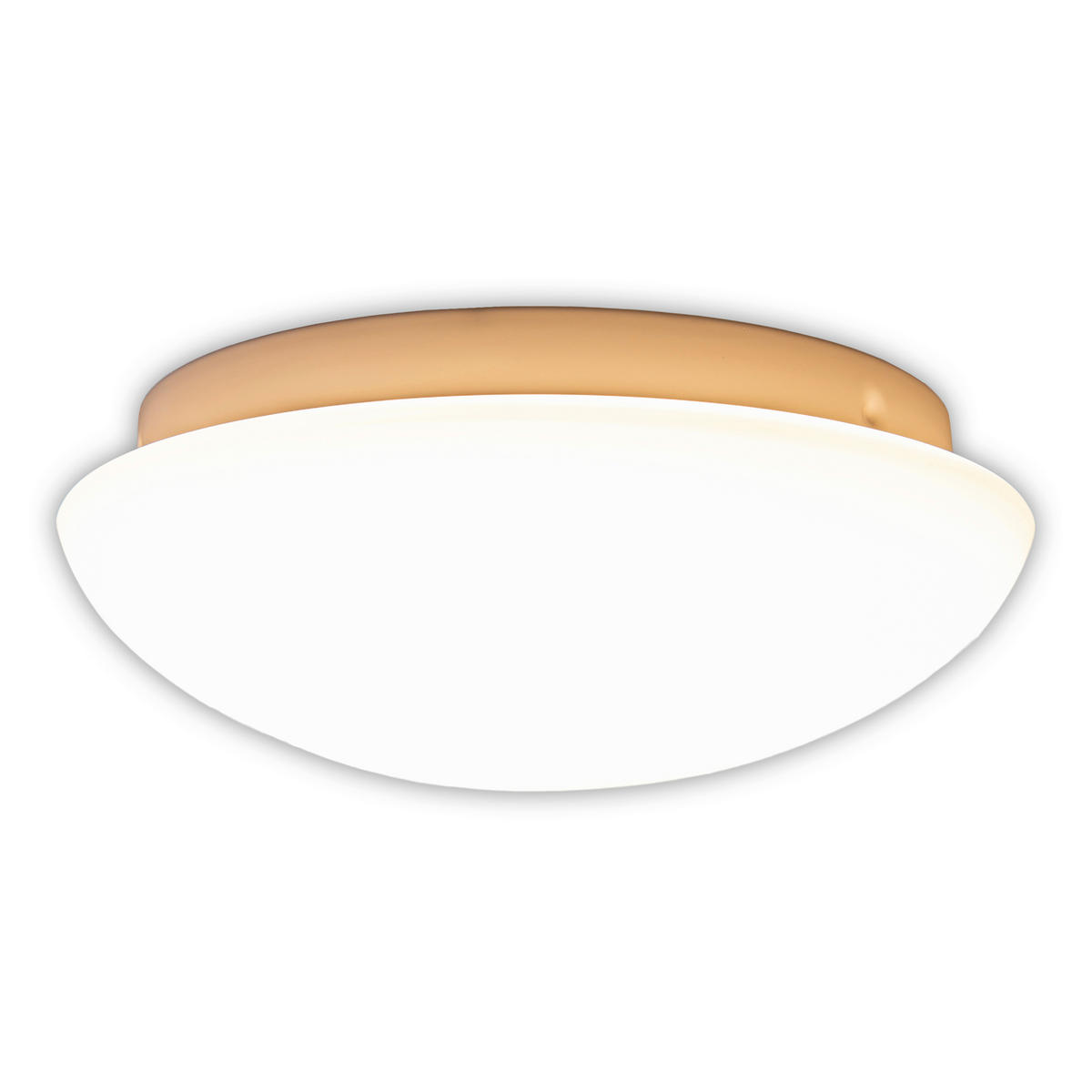 LED-DECKENLEUCHTE 25,5/10 cm   - Weiß, Basics, Glas/Metall (25,5/10cm) - Näve