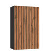 HÄNGESCHRANK 40/64/20 cm  - Eiche Wotan/Graphitfarben, Natur, Holzwerkstoff (40/64/20cm) - Xora