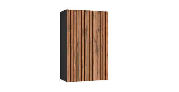 HÄNGESCHRANK 40/64/20 cm  - Eiche Wotan/Graphitfarben, Natur, Holzwerkstoff (40/64/20cm) - Xora