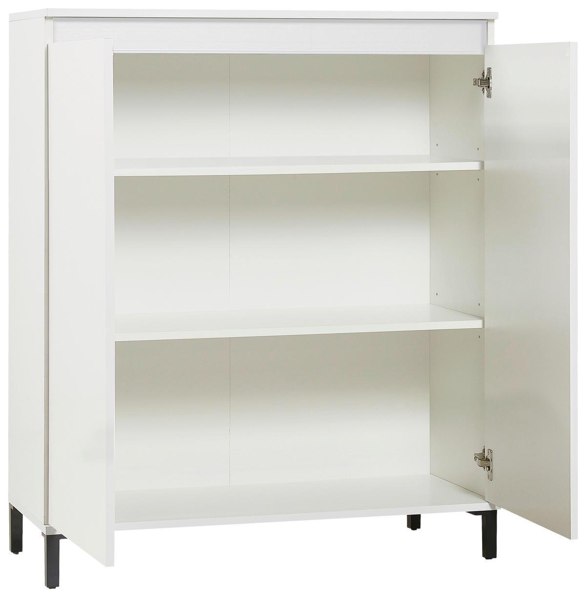 VYSOKÁ KOMODA, biela, biela s vysokým leskom, 100/110/40 cm - biela/biela s vysokým leskom, Design, kompozitné drevo/plast (100/110/40cm) - Xora