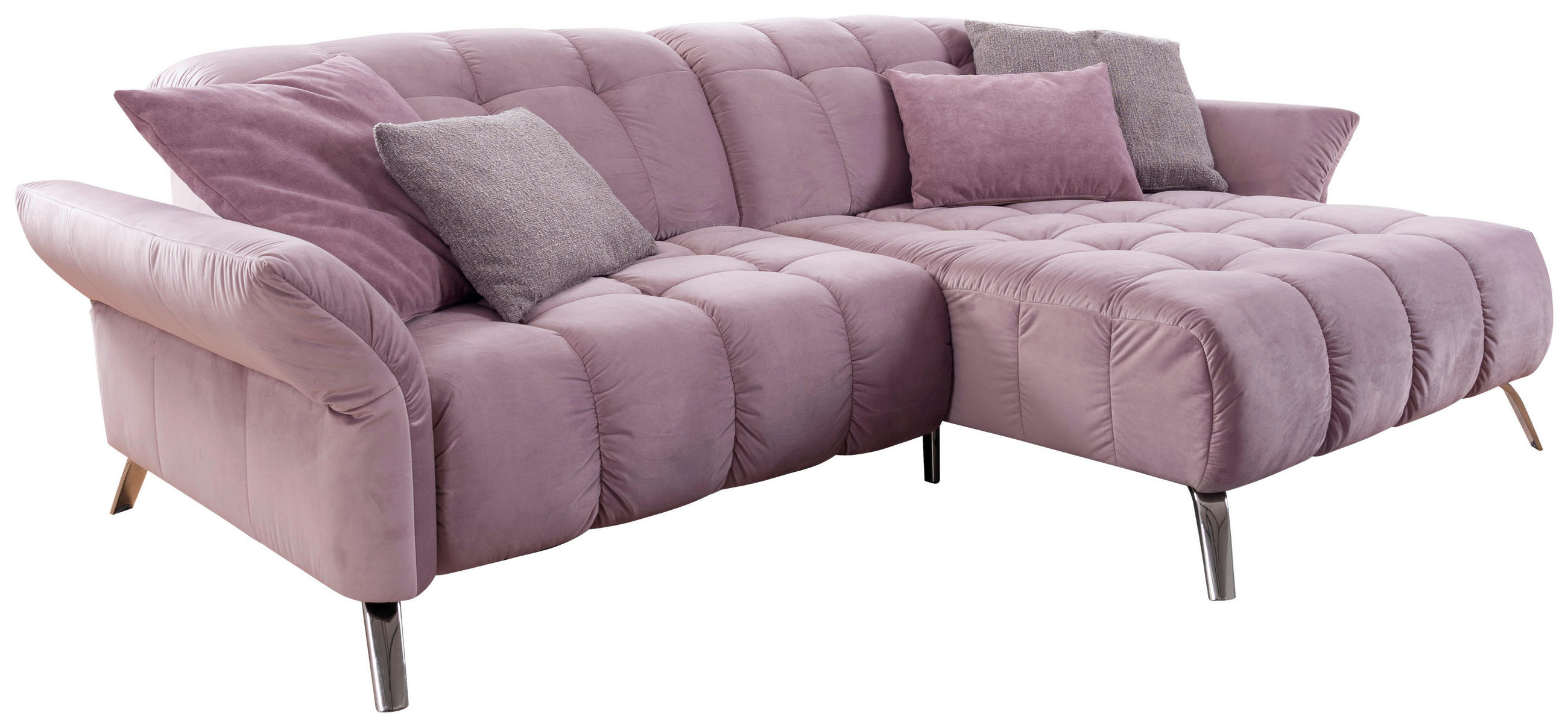 ECKSOFA Flieder  - Flieder, MODERN, Textil/Metall (244 (270)/173cm) - Livetastic