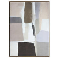 LEINWANDBILD Abstraktes Beigebraun  - Beigebraun, Design, Holzwerkstoff (78/100cm) - Reinders!