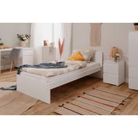 KREVET   90/200 cm   bijela  - bijela, Moderno, drvni materijal (90/200cm) - MID.YOU