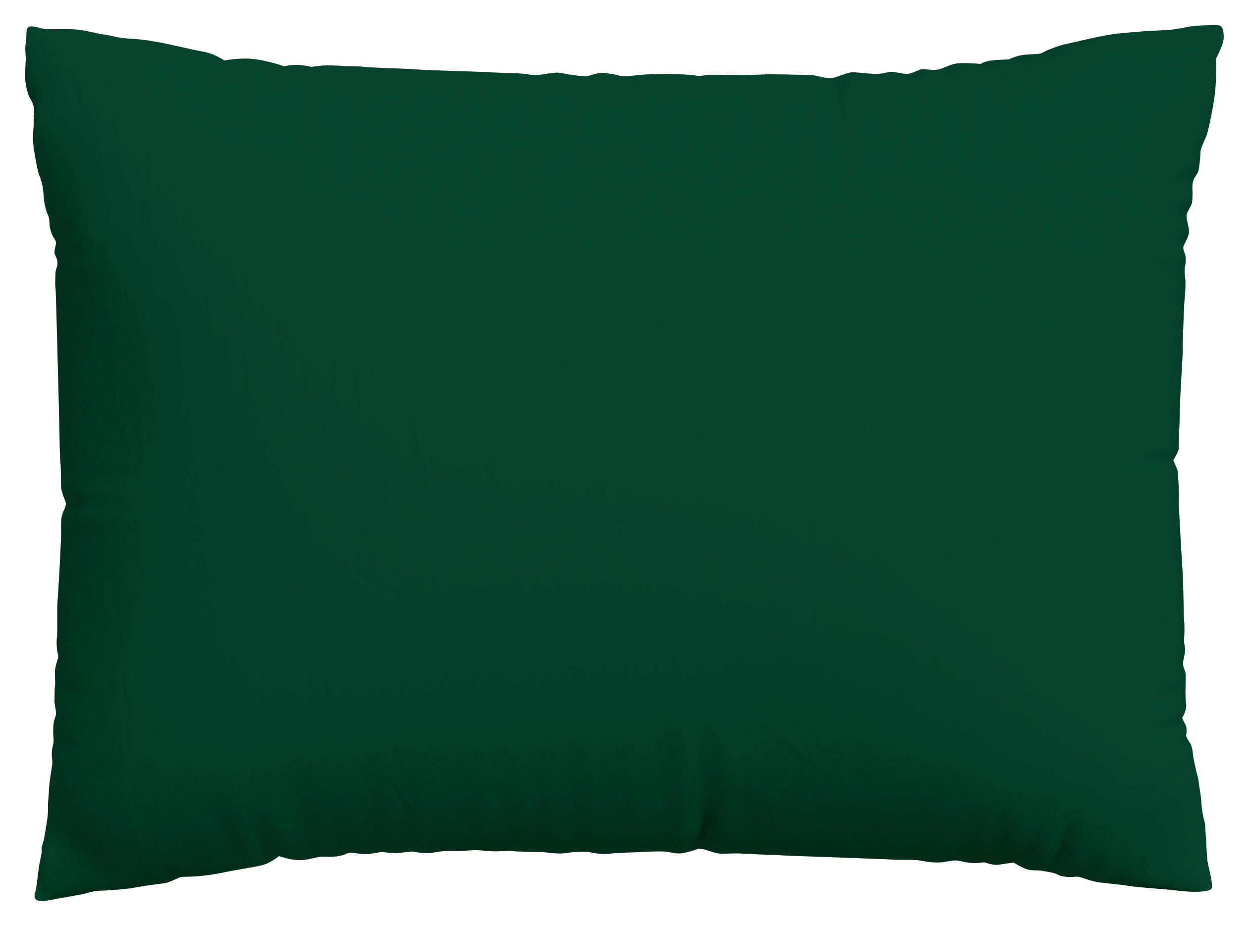 KOPFPOLSTERBEZUG WOVEN SATIN 60/80 cm  - Dunkelgrün, Basics, Textil (60/80cm) - Schlafgut