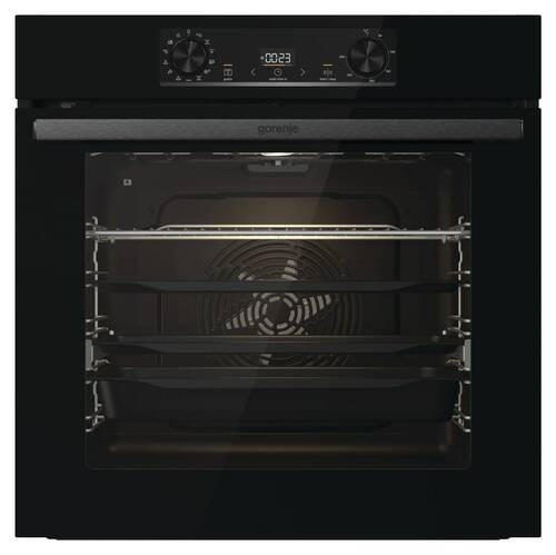 BACKOFENSET Black Pepper PSCB  - Schwarz, Basics, Glas/Metall (59,5/59,5/56,4cm) - Gorenje