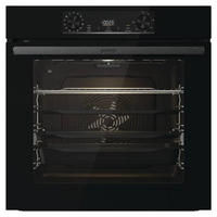 BACKOFENSET Black Pepper PSCB  - Schwarz, Basics, Glas/Metall (59,5/59,5/56,4cm) - Gorenje