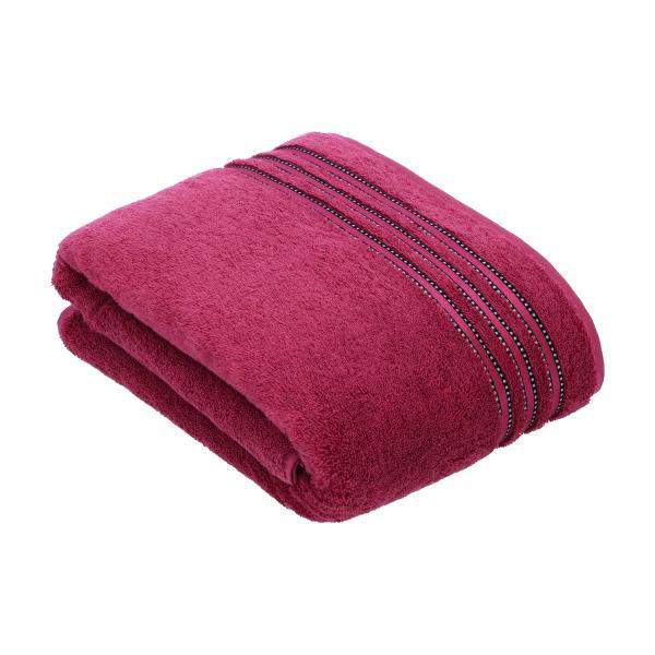 BADETUCH Cult de Luxe Rot 150/100 cm  - Rot, Basics, Textil (150/100cm) - Vossen