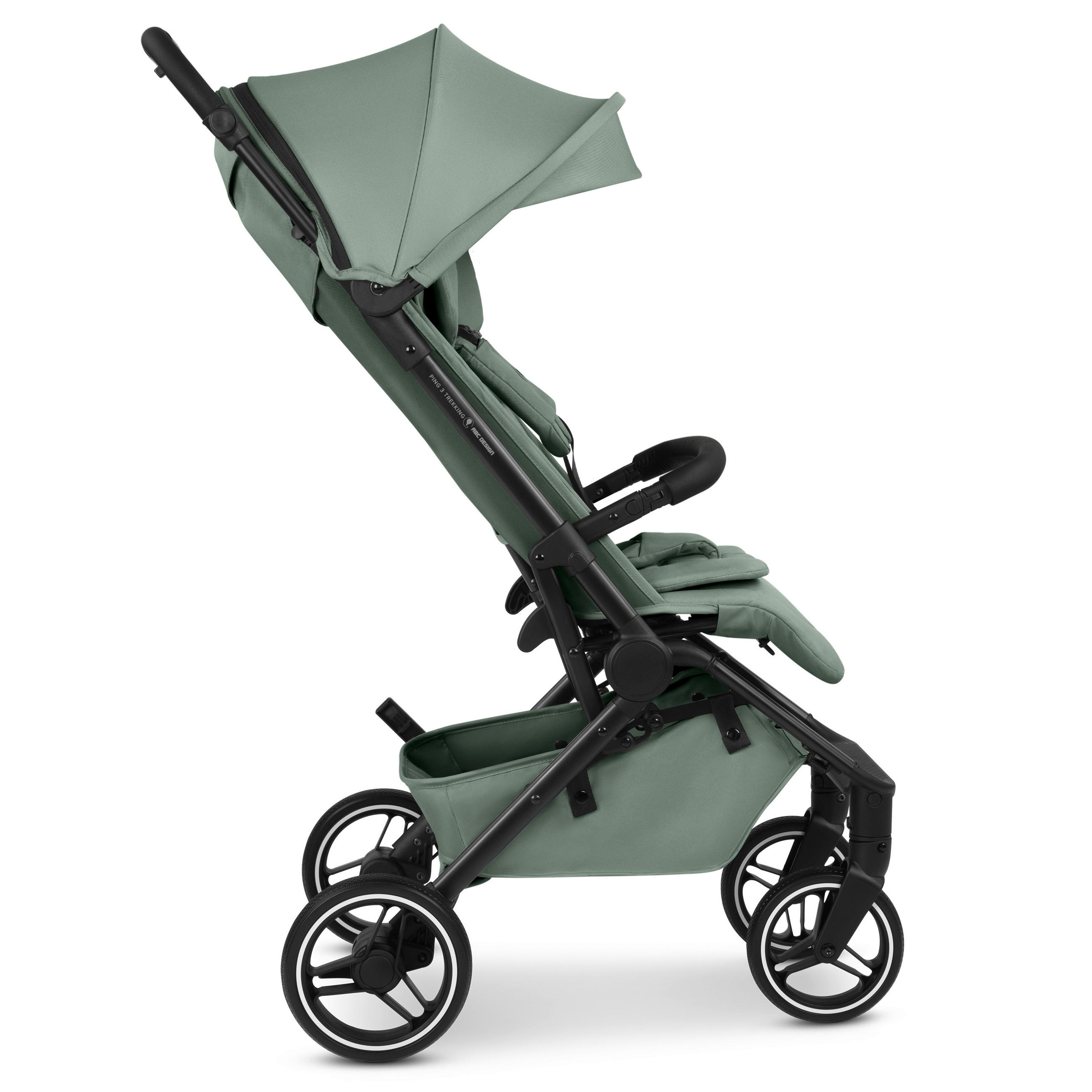 Thumbnail - ABC Design Buggy Ping 3 Trekking, Pastellgrün, Textil, 50.5x108x81 cm, EN 1888, Feststellbremse, Fußstütze abklappbar, F...