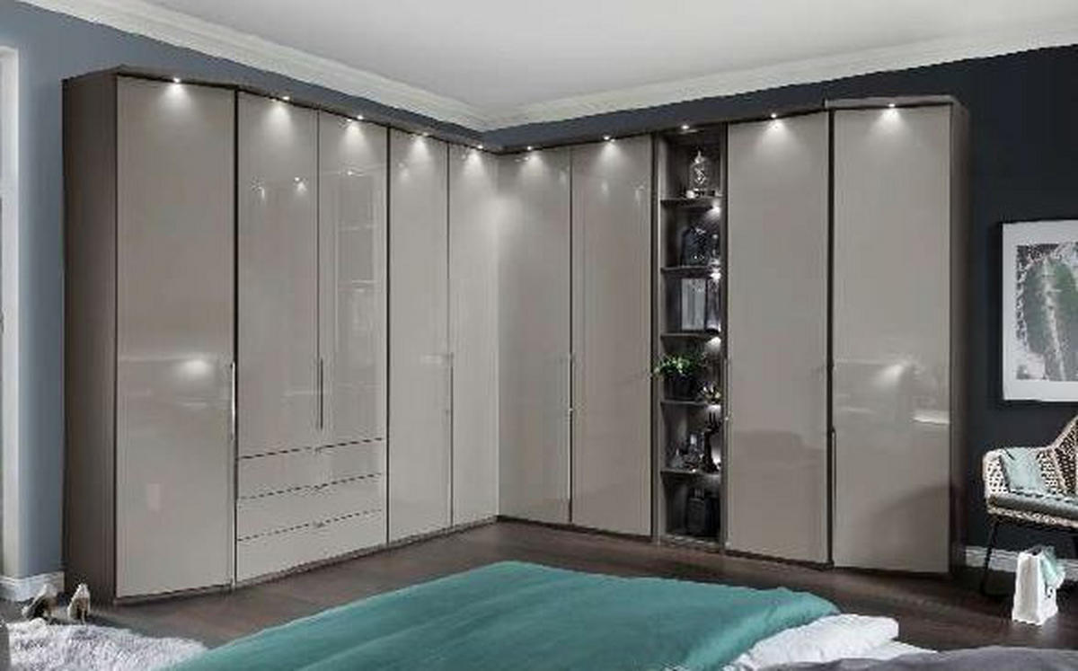 Dulap Pe Colț, 157/236/157 cm,  - Design, sticlă/material pe bază de lemn (157/236/157cm) - Dieter Knoll