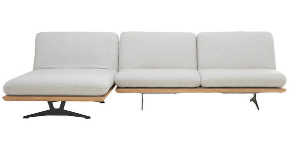 SCHLAFSOFA  in Grau  - Schwarz/Grau, Design, Holz/Textil (204/92/90cm) - Dieter Knoll
