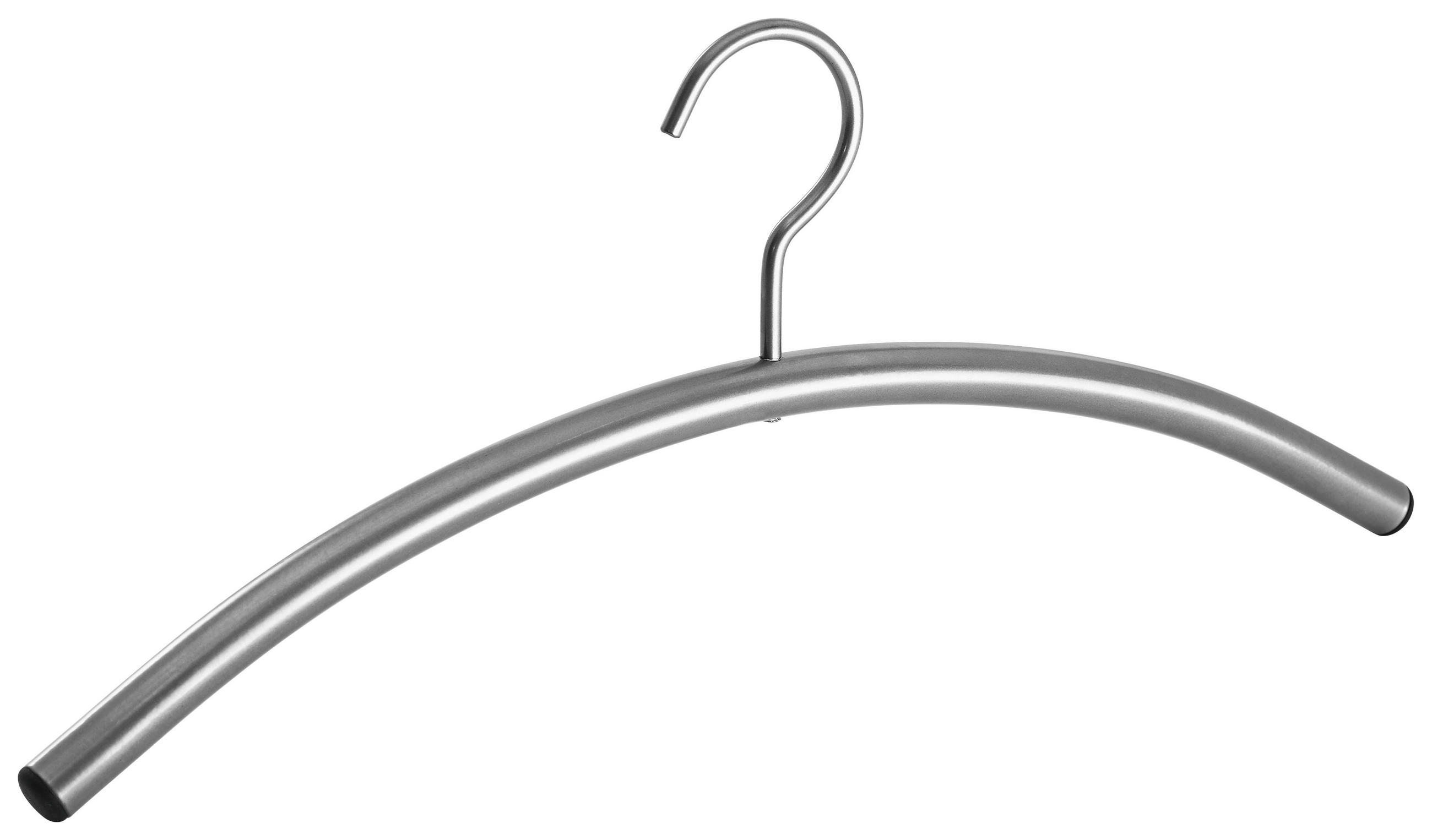 ŠATNÍ RAMÍNKO - barvy stříbra, Basics, kov (47cm)