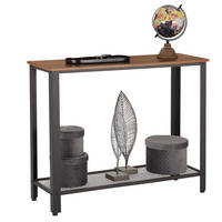 KONSOLENTISCH in Metall, Holzwerkstoff 102/35/80 cm    - Schwarz/Naturfarben, Trend, Holzwerkstoff/Metall (102/35/80cm) - Carryhome