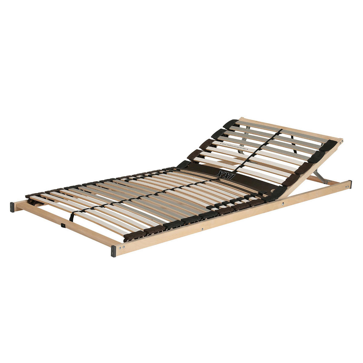 LATTENROST 80/200 cm Kopfteil, Mittelzone verstellbar, Birke, Buche  - Naturfarben/Weiß, Basics, Holz (80/200cm) - Boxxx