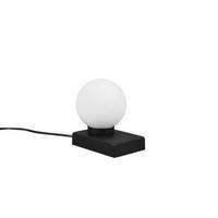 TISCHLEUCHTE   - Opal/Schwarz, Basics, Kunststoff/Metall (15,0/15,0/12,0cm) - Xora