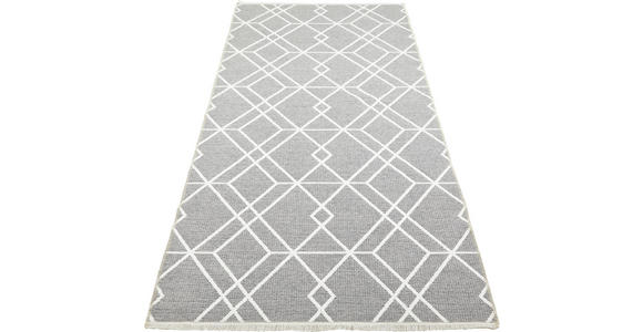 LÄUFER 80/250 cm Olivia Weiß, Grau, Taupe - Taupe/Weiß, LIFESTYLE, Textil (80/250cm) - Novel