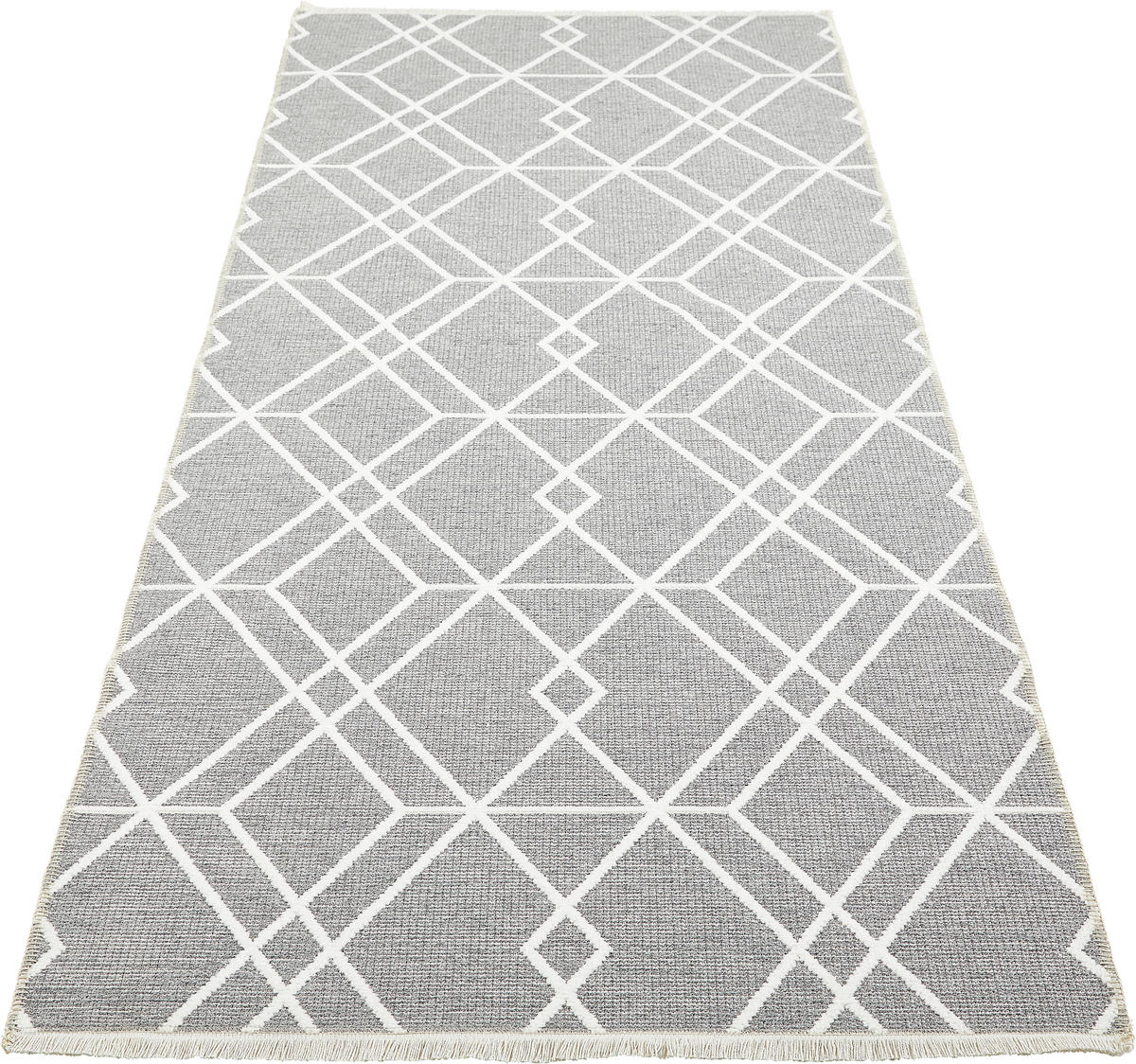 STAZA 80/250 cm   bijela, siva, taupe  Olivia  - bijela/siva, Lifestyle, tekstil (80/250cm) - Novel