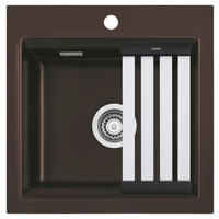 SPÜLE Kara 51 / 50030165  - Braun, Basics, Keramik (51/20/51cm) - Systemceram