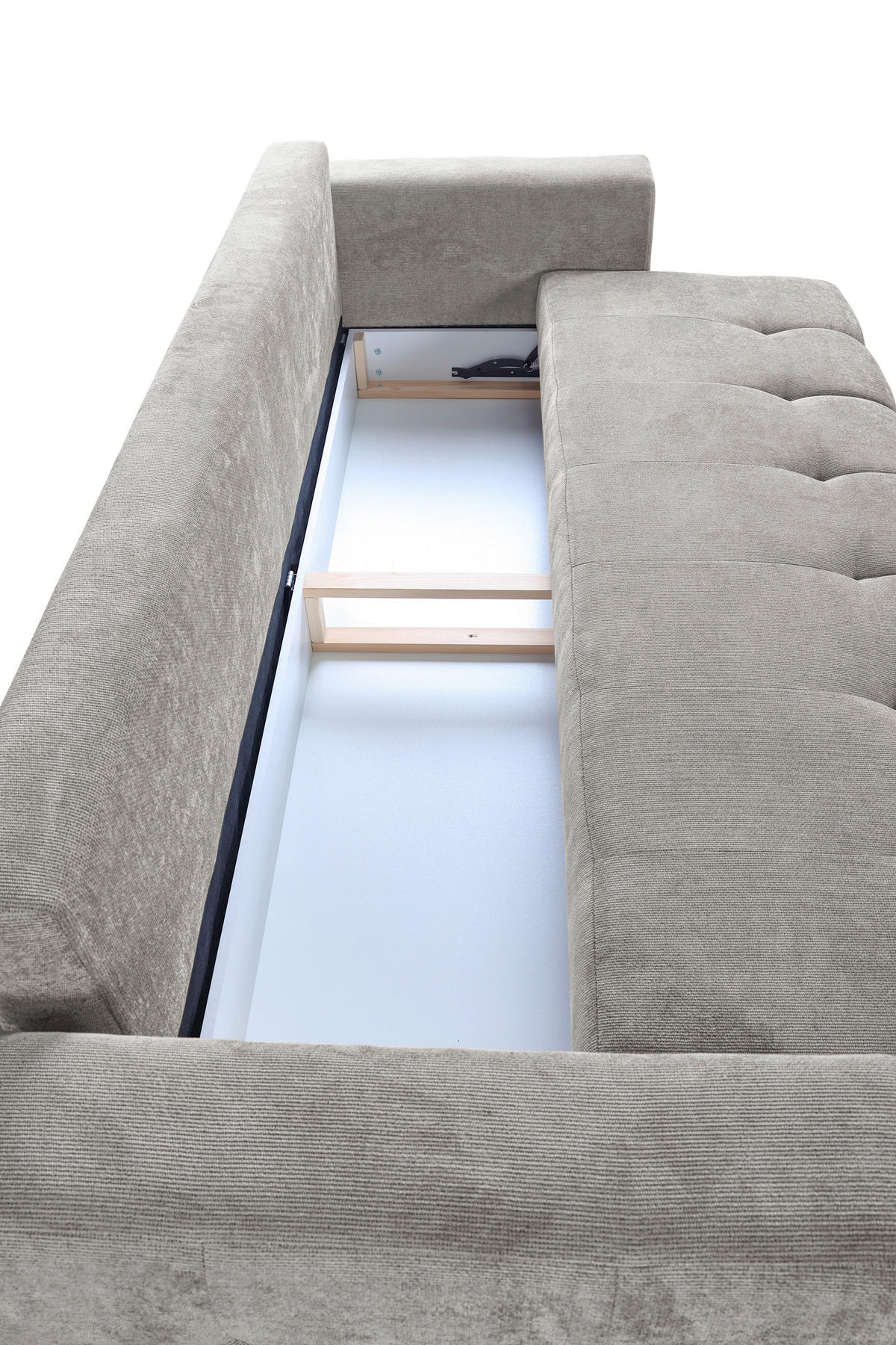 SCHLAFSOFA Holz, Textil, Holzwerkstoff Grau  - Schwarz/Grau, Design, Holz/Holzwerkstoff (247/94/90cm) - MID.YOU