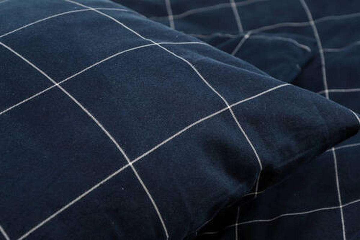 POSTEĽNÁ BIELIZEŇ, flanel, modrá, tmavomodrá, 140/200 cm - modrá/tmavomodrá, Basics, textil (140/200cm) - Esprit