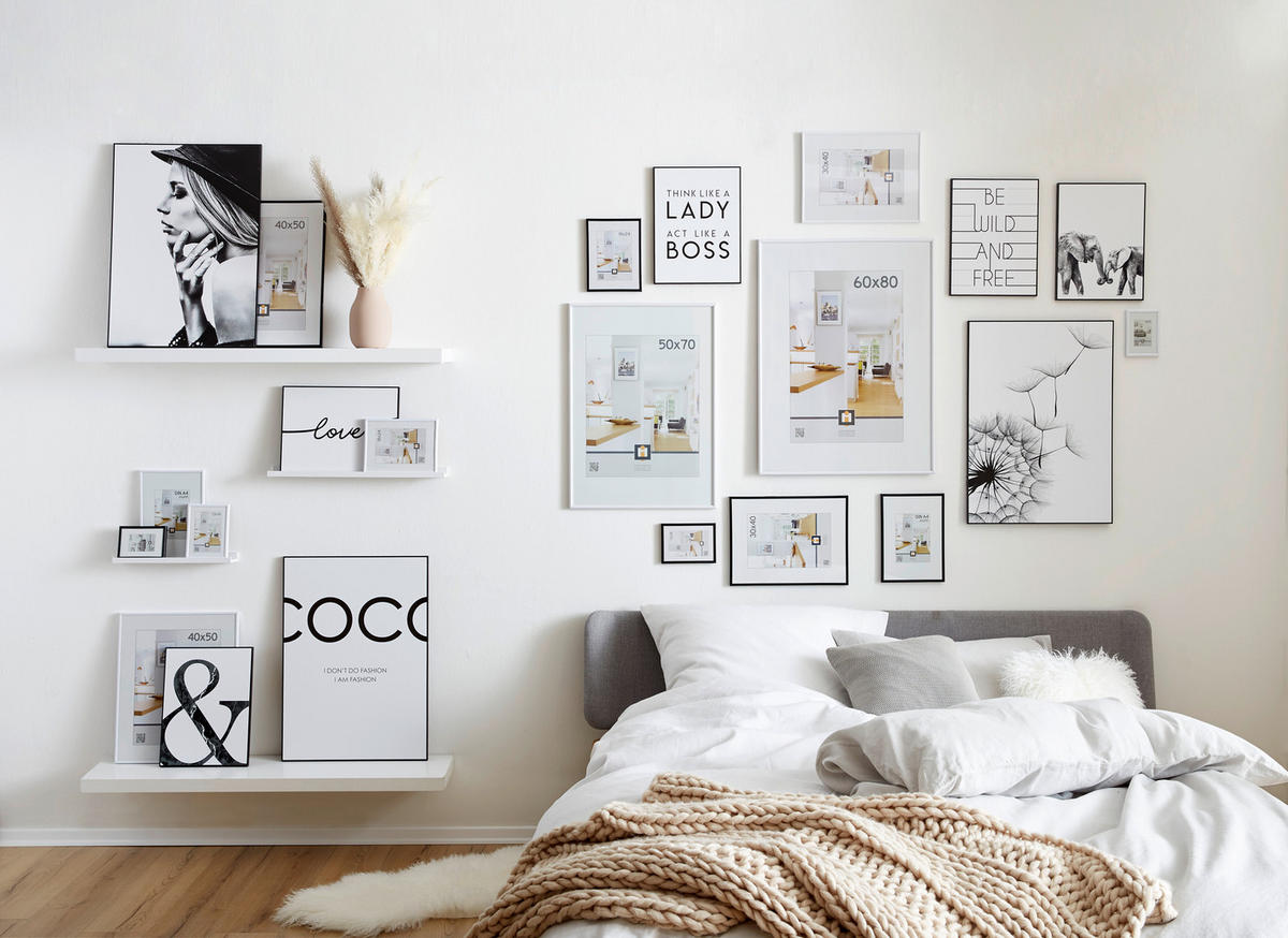 BILD Tiere  - Schwarz/Weiß, Basics, Holz/Kunststoff (30/40/2cm) - Reinders!