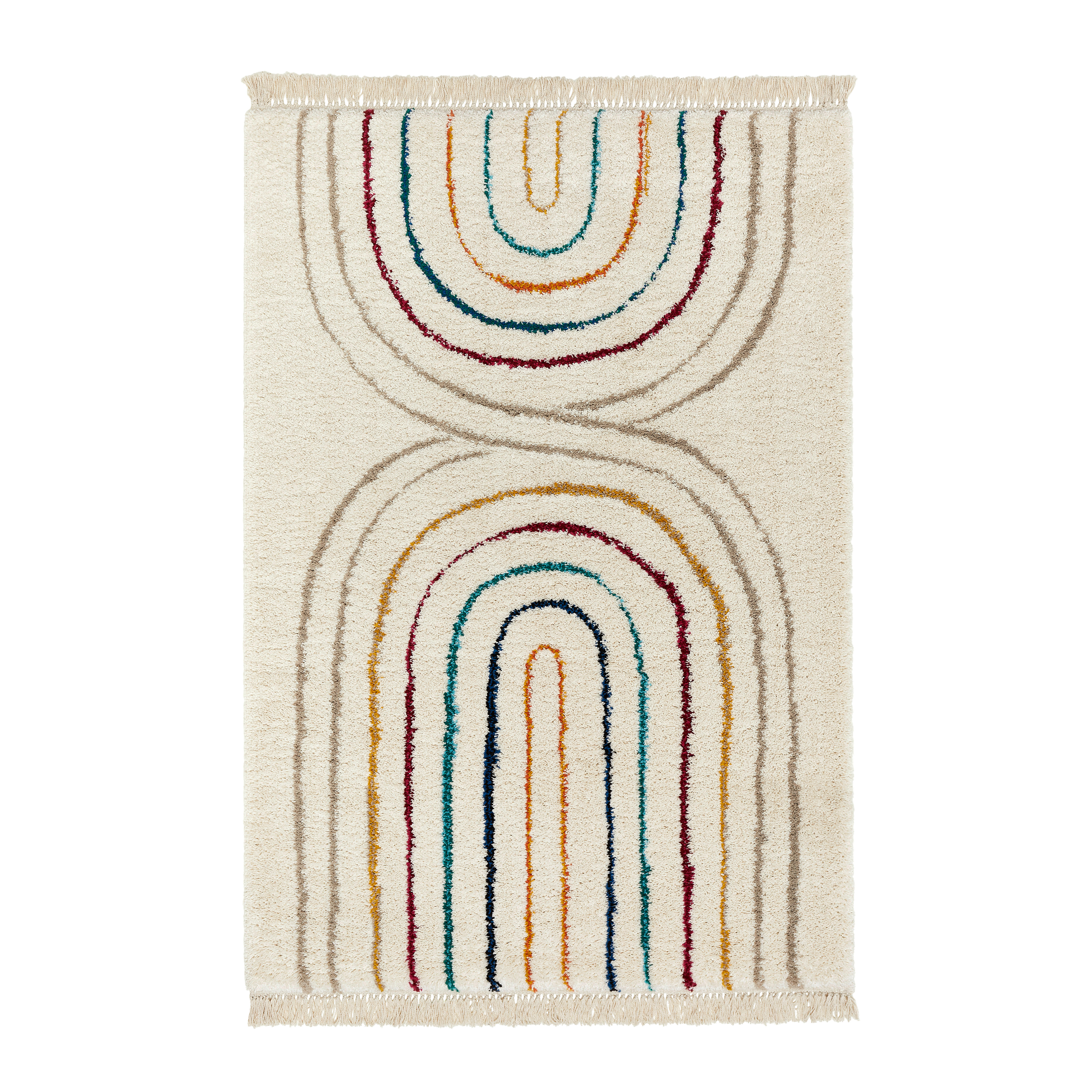 WEBTEPPICH 160/230 cm  - Beige/Multicolor, Design, Textil (160/230cm) - Novel