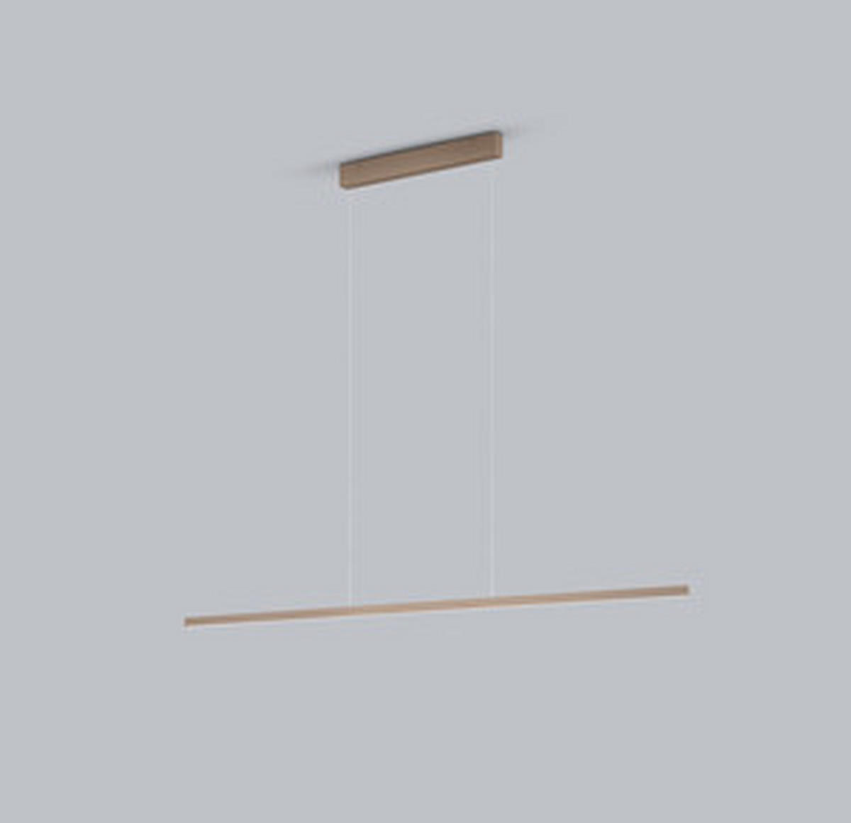 LED-HÄNGELEUCHTE LOOPY-evo 126,5/3 / 1,2/210 cm   - Cappuccino, MODERN, Metall (126,5/3 / 1,2/210cm) - Helestra