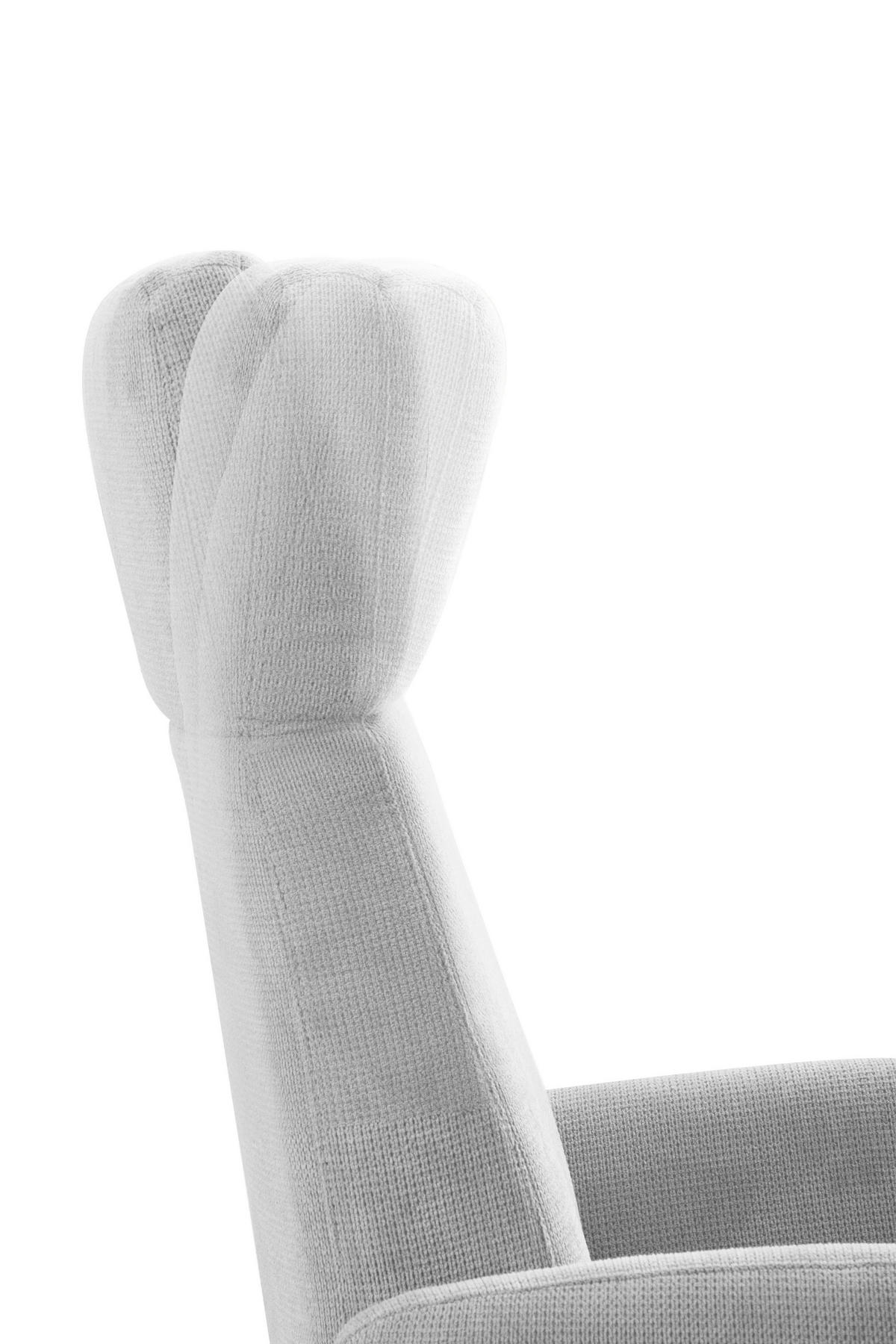 RELAXAČNÉ KRESLO, textil, svetlosivá - svetlosivá/chrómová, Konventionell, kov/textil (71/110/82cm) - Sit & More