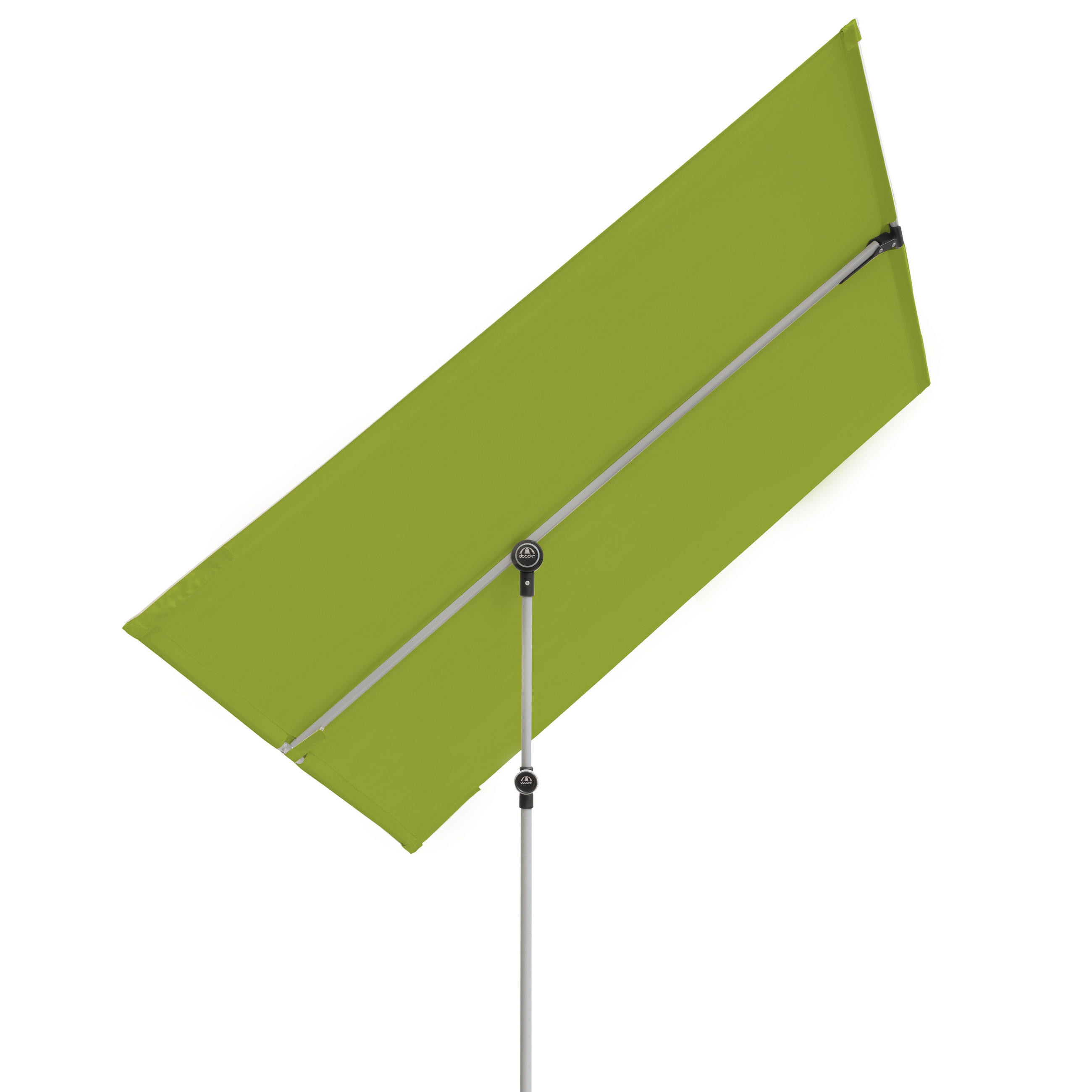 SENČNIK - zelena/barve aluminija, Design, kovina/tekstil (180/130cm) - Doppler
