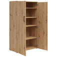 MEHRZWECKSCHRANK 80/147/40 cm  - Anthrazit/Schwarz, MODERN, Holzwerkstoff/Kunststoff (80/147/40cm) - Carryhome