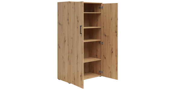 MEHRZWECKSCHRANK 80/147/40 cm  - Anthrazit/Schwarz, MODERN, Holzwerkstoff/Kunststoff (80/147/40cm) - Carryhome